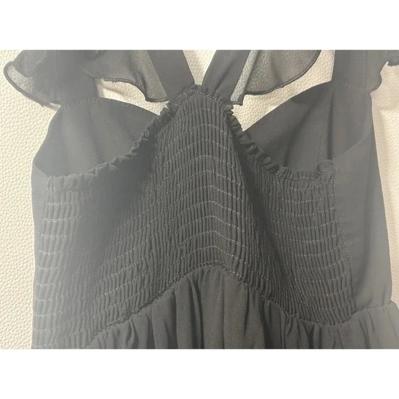 cotton smock dress Clara Cotton Check Tiered Mini Smock Dress
